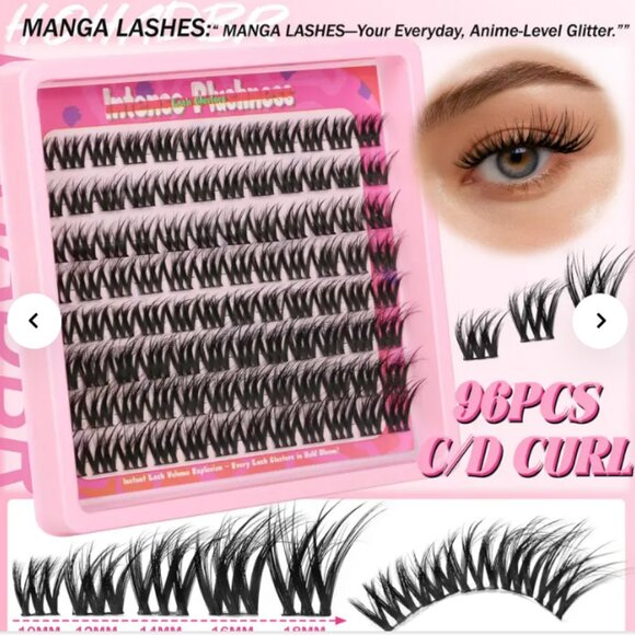 4 Styles Mega/ultra/ Dramatic/Volume/ Lash Clusters Kit, WaterProof Lashes NEW - Picture 13 of 15